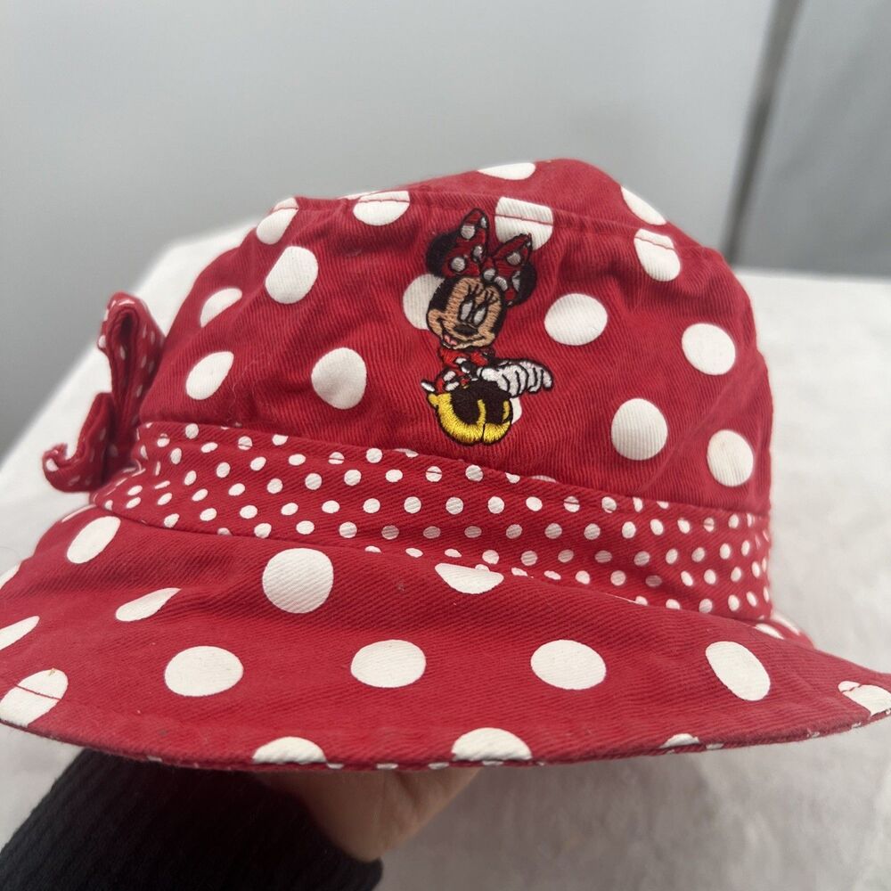 Disney Parks Minnie Mouse Child Polka Dot Bucket Hat